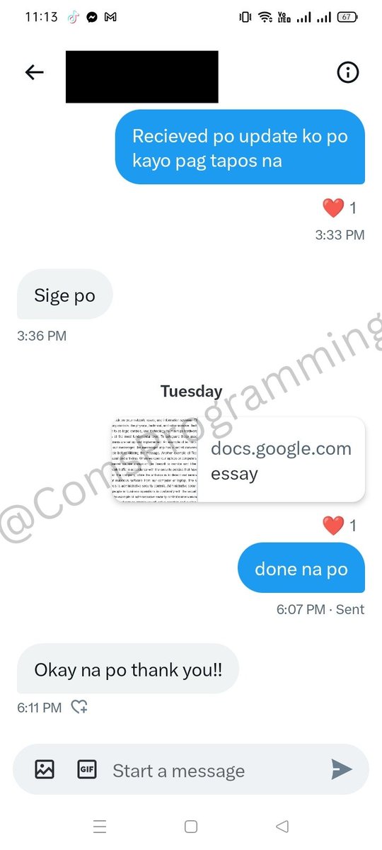 ComsProgramming's tweet image. DONE✅ IT ESSAY