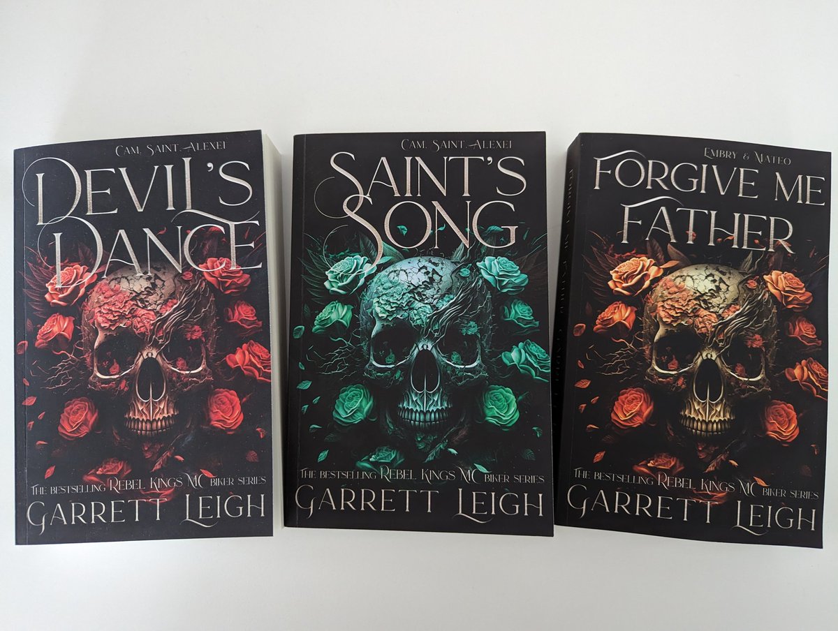 CocoYearRound's tweet photo. @Garrett_Leigh Looky here. I now have this gorgeous Rebel Kings MC throuple. Patiently waiting (not) for the fourth book.

Please don't let it out that I'll be snuggling up to these three tonight. Who am I kidding ... all weekend ... and into next week and beyond.

Loving my life right now. https://t.co/LPWZx4Zoeg
