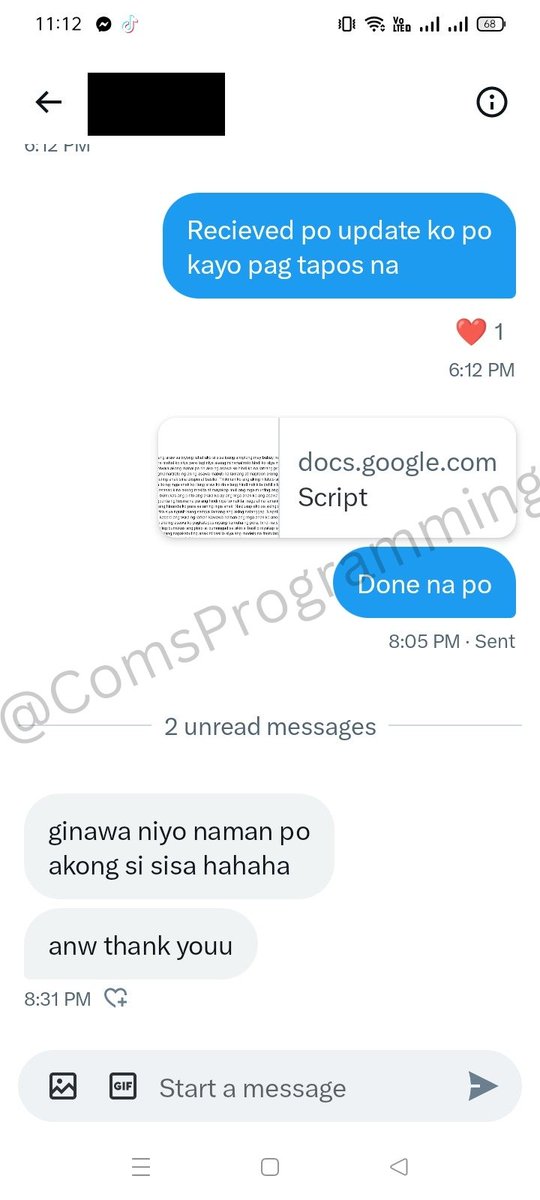 ComsProgramming's tweet image. DONE✅ MONOLOUGE SCRIPT