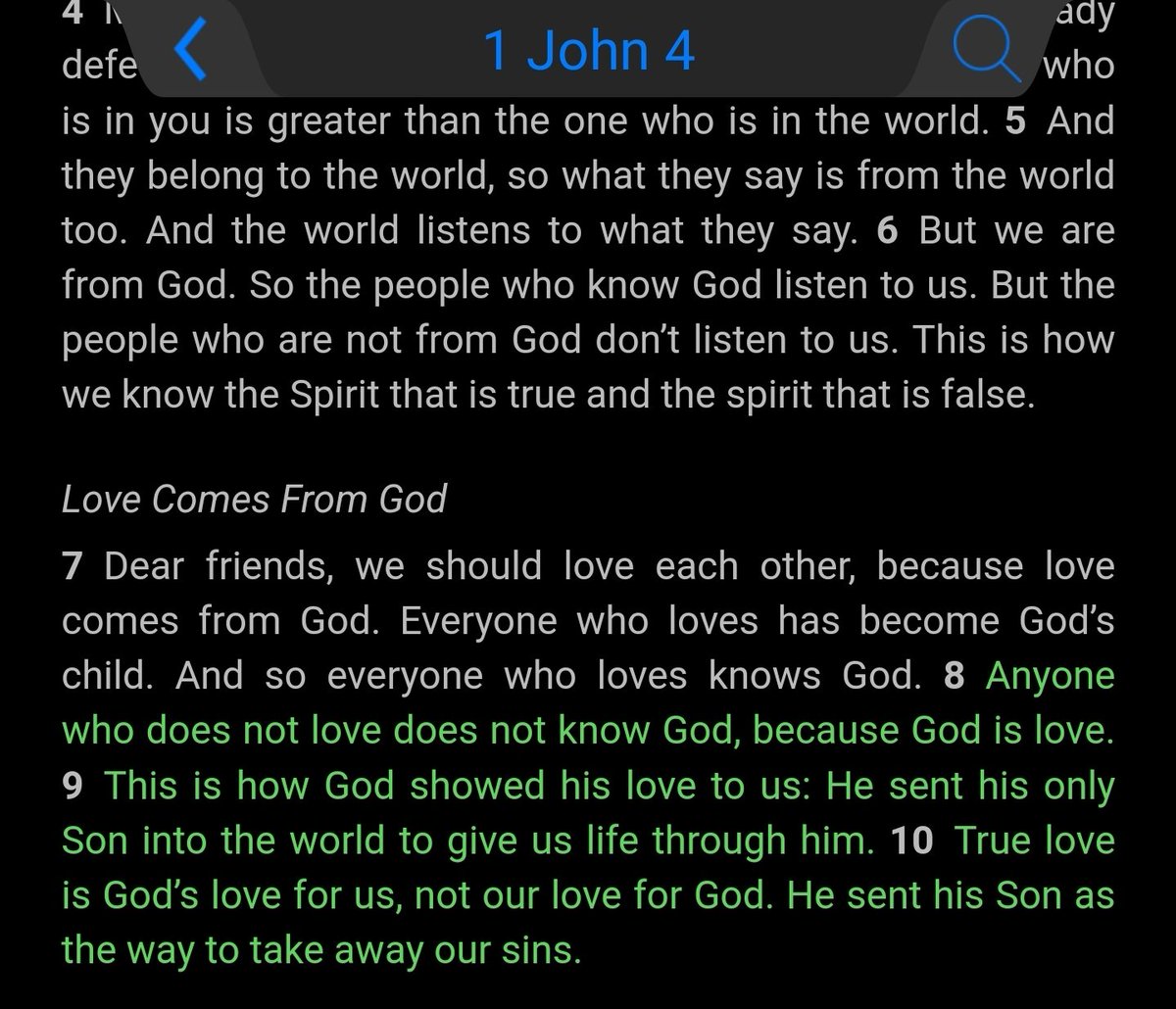 God is love.

He showed us true love by sending Jesus. 

God is true love. He saved sinners like us.