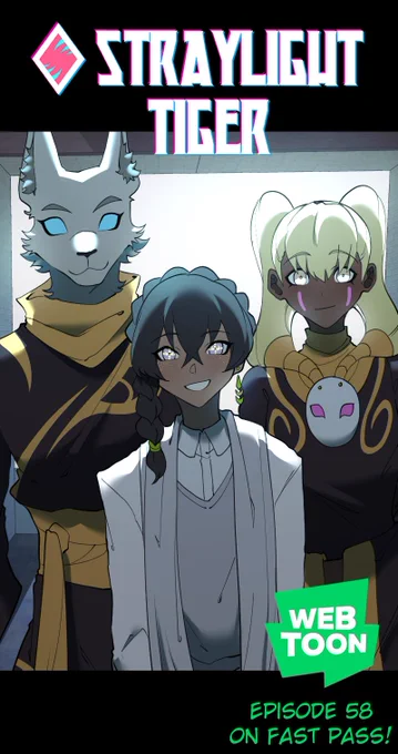 #StraylightTiger Ep 55 and Ep 58 (fastpass) are now released!!Read it   