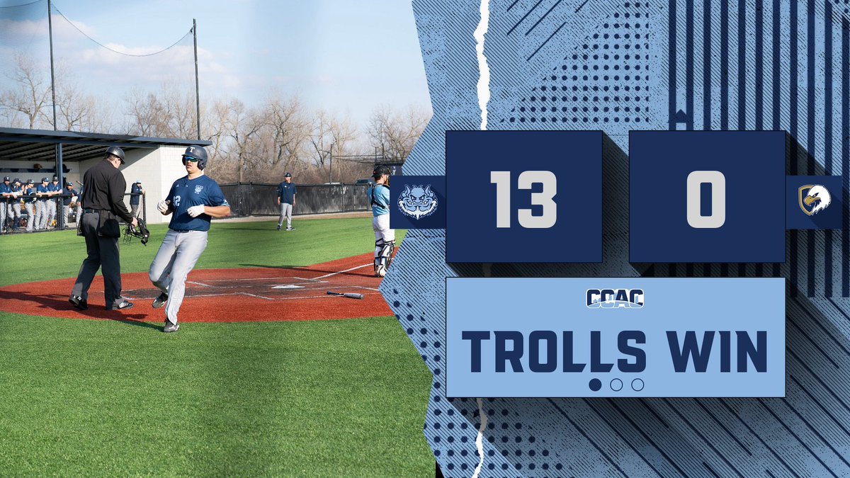 TrollsAthletics's tweet photo. TROLLS WIN!

@TrollsBaseball win by run rule, 13-0 over Judson to open the series!

Moralez: 4-4, HR (2), 2B, 3 RBI, 3 R
Andersen: 3-4, HR (5), 2 RBI, 3 R, SB
Strutz: W (4-1), 5 IP, 1 H, 4 K

📰: https://t.co/GLUz8PvqC5 https://t.co/7HqPOhcvuV