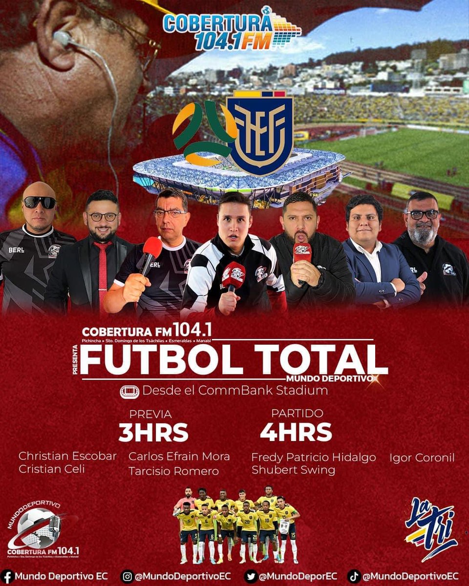 CoberturaFM's tweet photo. Miércoles 24 de marzo desde a las 3 horas , madrugando en Ecuador https://t.co/KzzQvSwouZ