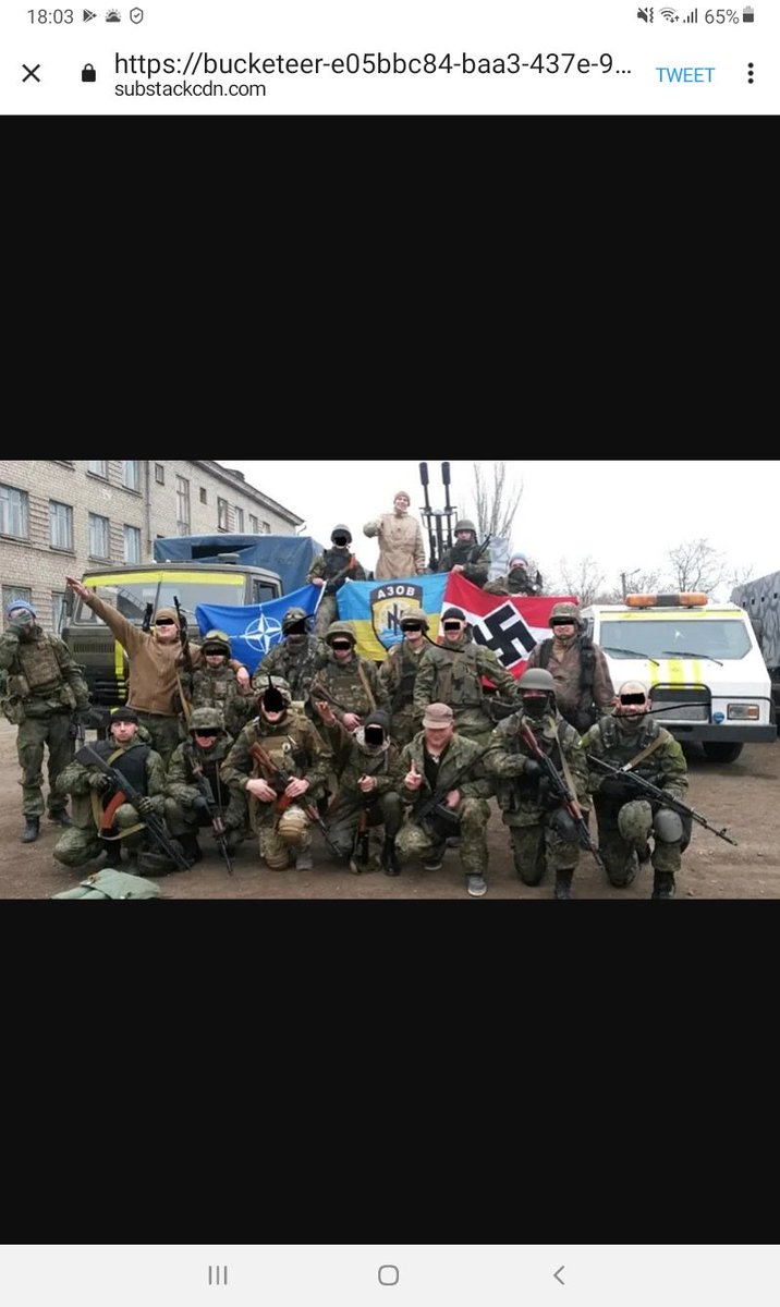AEmezo's tweet photo. @CuriousEpicurus @Bevin83994661 Russia will leave Ukraine, for sure, after liberation from the Nazis threatening the world! https://t.co/FEz4Vhao9J