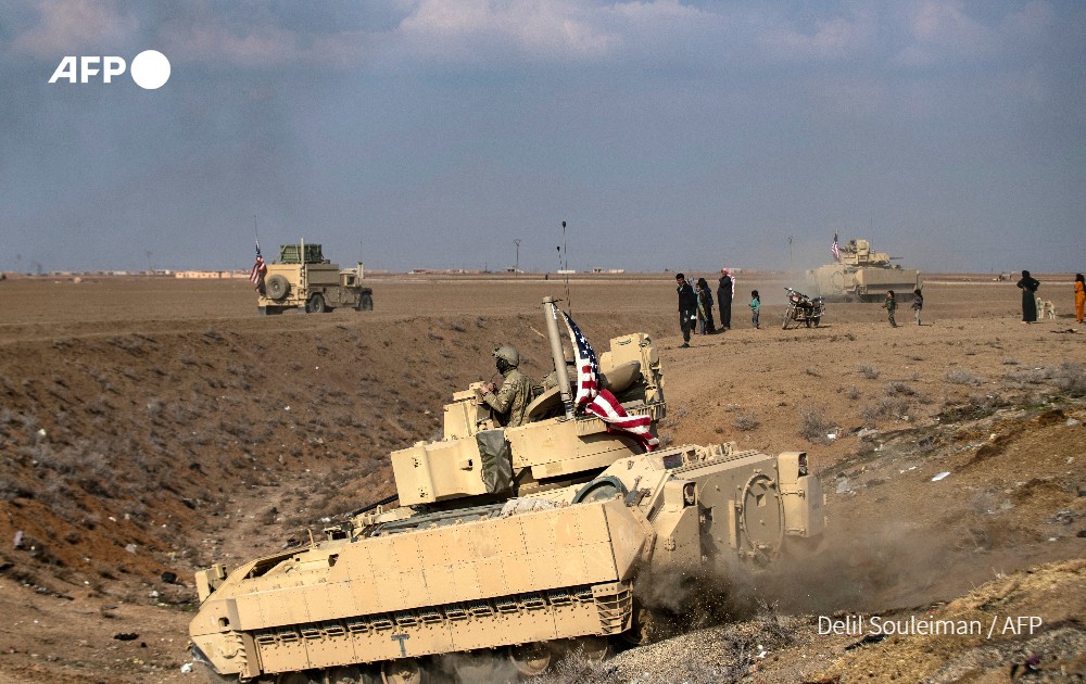 AFP's tweet image. #UPDATE The US military has carried out precision air strikes in eastern Syria in response to a drone attack that killed one American contractor and injured five US service personnel