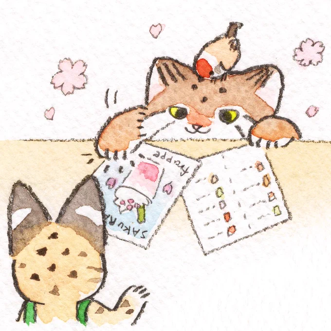 マヌルネコのヌルくん
さくらドリンクを注文する🌸 