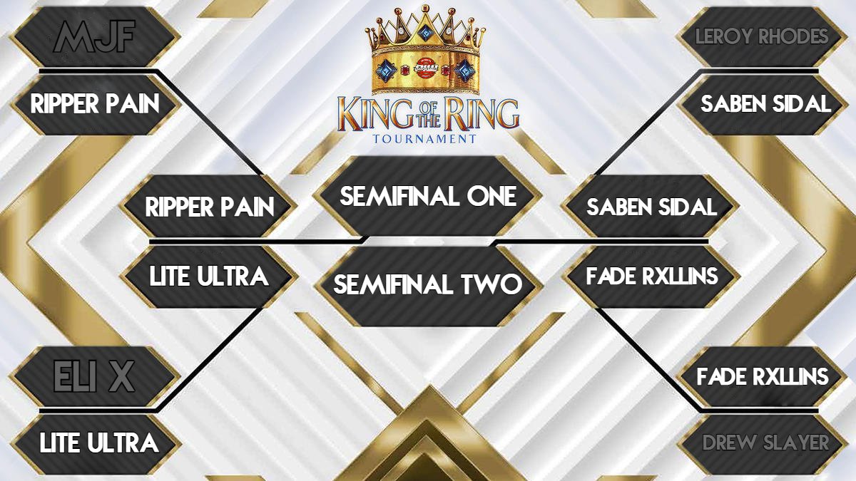 PIJWRBLX's tweet photo. πWho Will Become Kingπ
4 Men remain in this year's King Of The Ring Tournament who will advance to the Finals to call themselfs KING and PIW CHAMPION?
#RipperPain Takes on #LiteUltra
#SabenSidal Takes on #FadeRxllins
LIVE This Saturday 7:30 EST at #PIWROYALRUMBLE2023 https://t.co/hG4ZUoTqGV