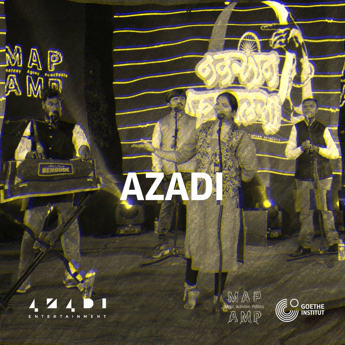 When we launched M.A.P // A.M.P, we teamed up with the good folks at Azadi to curate virtual performances with their artists that were then live-streamed on YouTube.

Click the link to discover.
youtube.com/playlist?list=…
.
.
.
.
#ProtestMusic #ActivistMusic #GIMMB #MAPAMP