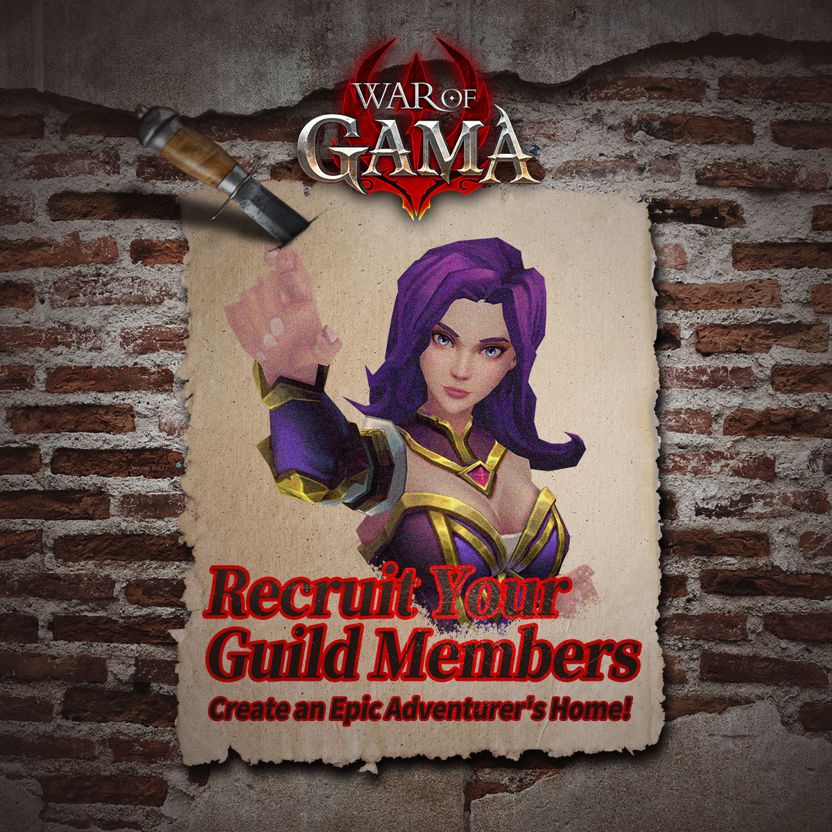 WarofGAMA's tweet photo. ""War of GAMA"" Looking for blood pledge members
Download now👉 https://t.co/h51yXKrxfN
Adventurers,
We are worried that the adventurer is too lonely on the adventure...
Hurry up and leave your blood alliance name
Adventure together!
#WarofGama #MMORPG
#officiallylaunched https://t.co/NmrB1Mbp3m