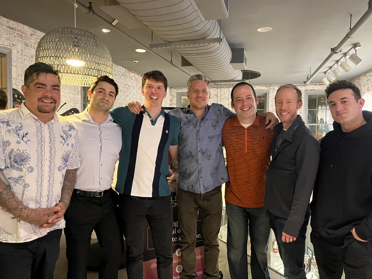 Awesome night for a great cause with <a href="/chefspike/">Spike Mendelsohn</a> <a href="/AaronSanchez/">Aarón Sánchez</a> <a href="/luke_crofoot/">Luke Crofoot</a> <a href="/TionSol/">Tion</a> and <a href="/CHFTYofficial/">CHFTY</a> <a href="/CHFTYPizzas/">CHFTY Pizzas🍕</a> ! More tacos and mezcal than I knew what to do with 🤣🤣#chfty