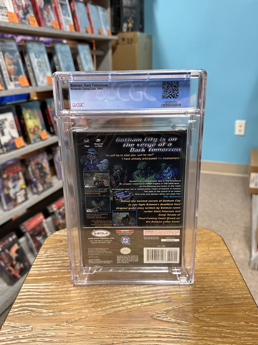 Rsoaker27's tweet photo. Batman: Dark Tomorrow for GameCube #nintendo #Gamecube #cgcvideogames https://t.co/KuigkabuCc
