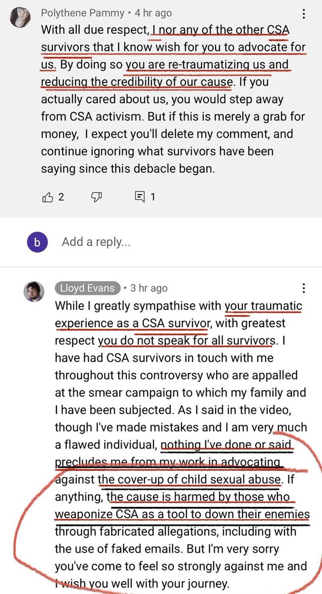 💥 #CSA SURVIVOR:  “… you are re-traumatizing us and reducing the credibility of our cause.”

#LloydEvans:  “If anything, the cause is harmed by those who weaponize CSA as a tool to down their enemies…”

💥💥 He’s speaking to a CSA SURVIVOR!!💥💥
#lloydgate #exjw