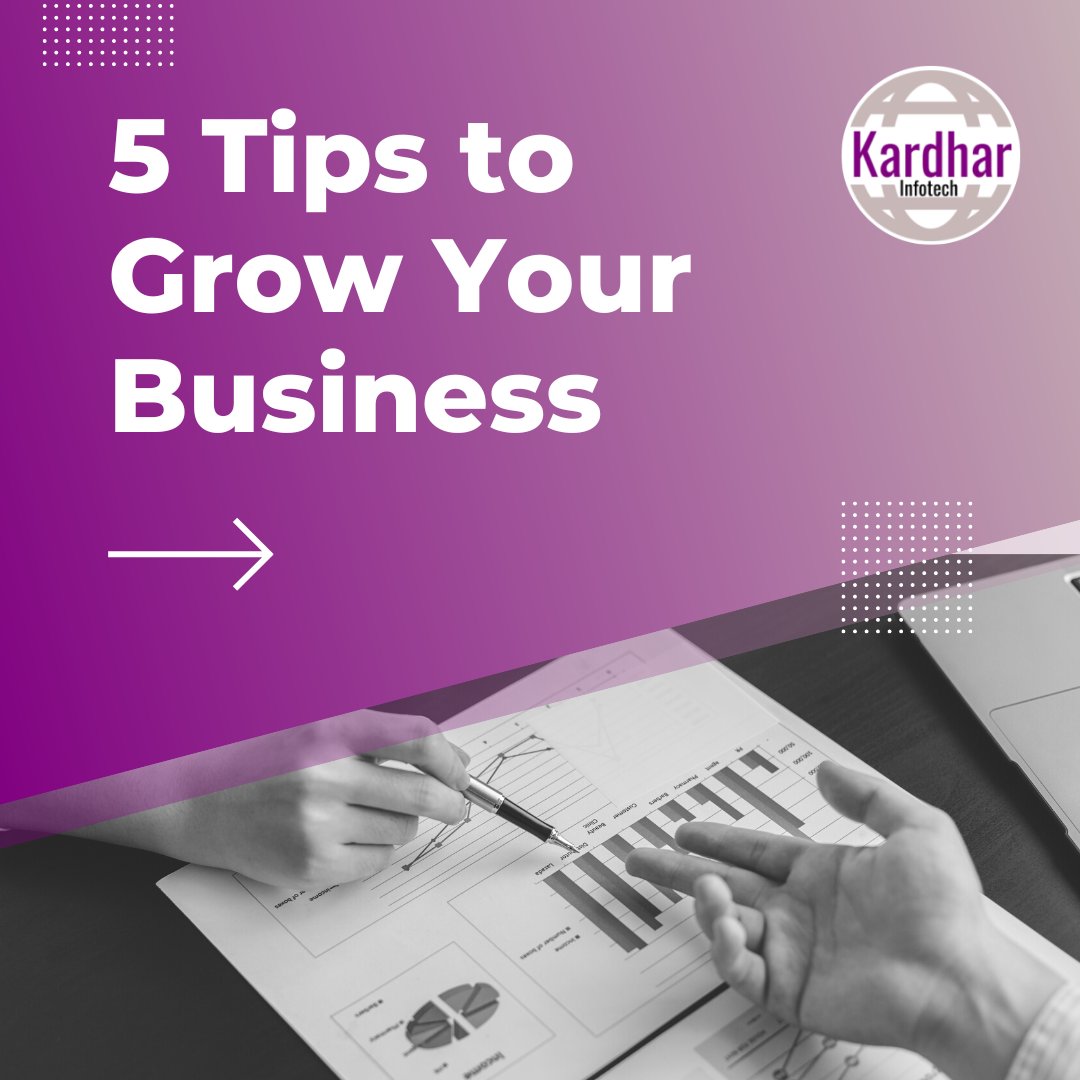 kardharinfotech's tweet photo. Growing a business is an ongoing process that requires consistent effort and dedication. To achieve success, it's essential to set clear &amp; achievable goals, understand your target market, and build a strong brand that reflects your business's values and unique selling proposition https://t.co/Vyi9FyOqKO