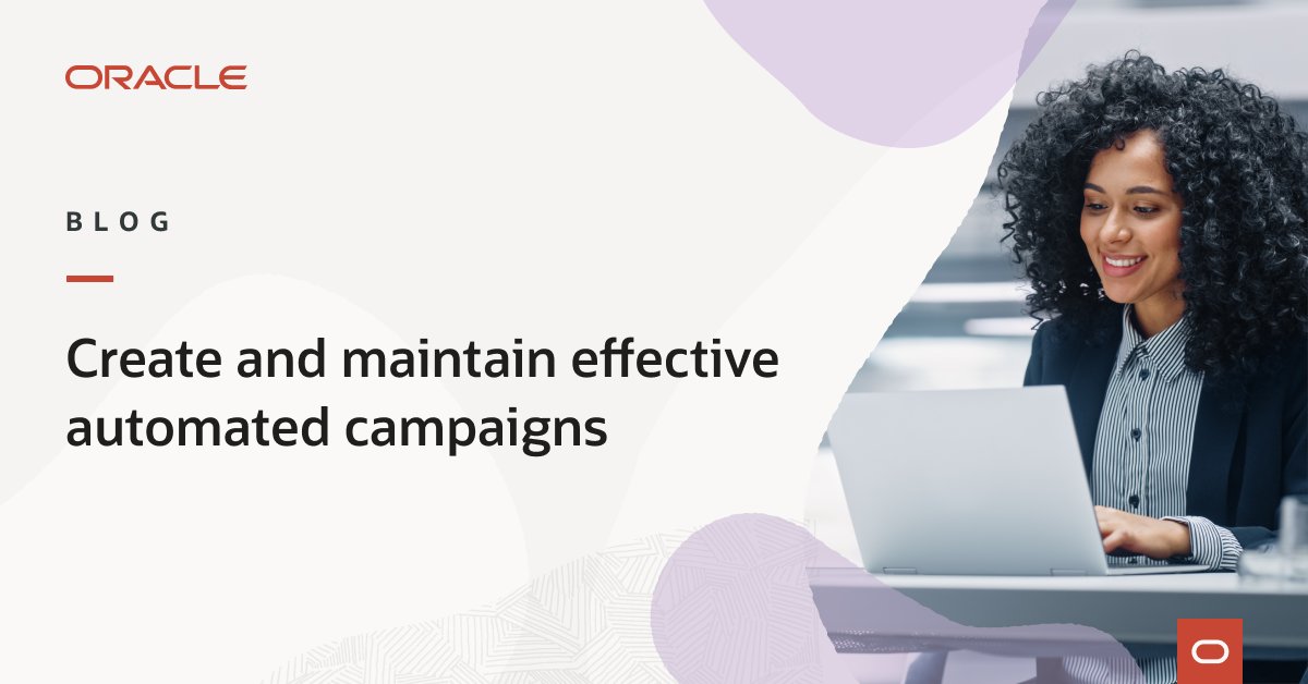 Automations are among the highest performing campaigns a brand can send. @OracleCX shares how to maximize the returns from your automated campaign. social.ora.cl/60133hq01 #Automation #Marketing