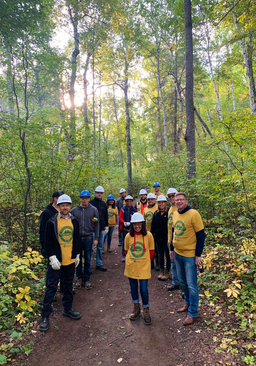 YWCAEdmonton's tweet photo. #DYK Camp @yowochas was the recipient of @myunitedway’s 2022 #EngineeringDayofCaring? More than 100 volunteers &amp; 16 engineering firms helped spruce up our beloved camp, including adding a new archery range. At a wrap-up event today, they gifted the camp new bows. Many thanks! 🏹 https://t.co/zQ9YOWJadU