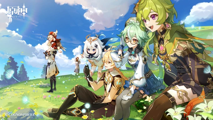 【壁紙配布】Ver.3.5のキービジュアルを使用したスマートフォン用とデスクトップ用の壁紙を配布します。ぜひお好きなデザインをご利用ください!▼ダウンロードはこちら原神 #Genshin 