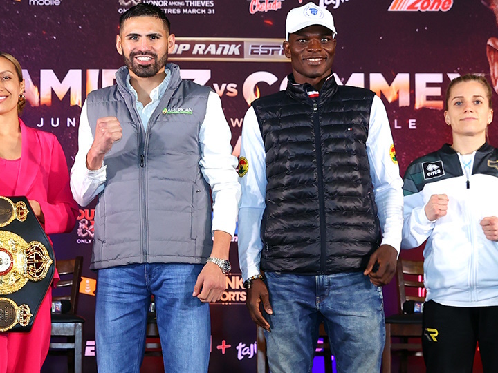 BatmanBoxing's tweet photo. #RamirezCommey face to face https://t.co/PUaNrTWaV0