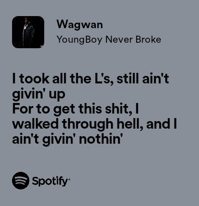 No I'm not giving up