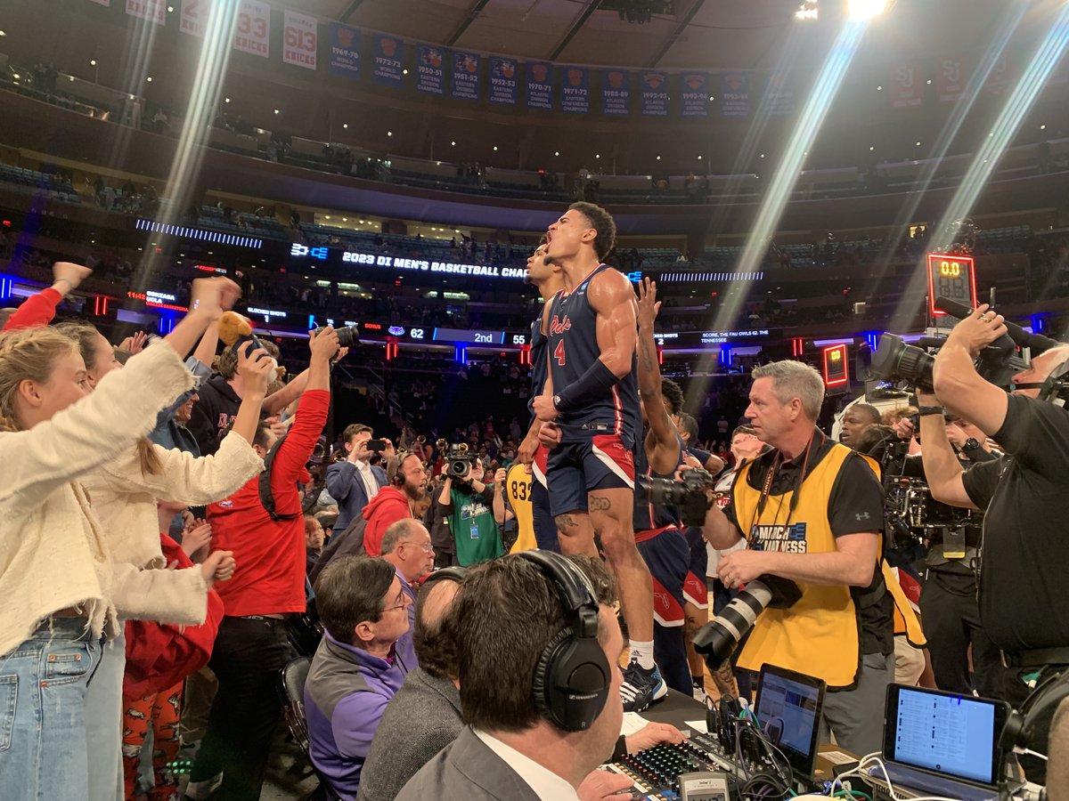 Well that was fun. Love getting to be a part of this game and thankful for <a href="/westwood1sports/">Westwood One Sports</a> giving me the opportunity and responsibility to serve the <a href="/MarchMadnessMBB/">NCAA March Madness</a> 

Looking forward to Saturday. <a href="/KStateMBB/">K-State Men's Basketball</a> <a href="/FAUMBB/">Florida Atlantic Men's Basketball</a> for a chance to go to the Final Four.