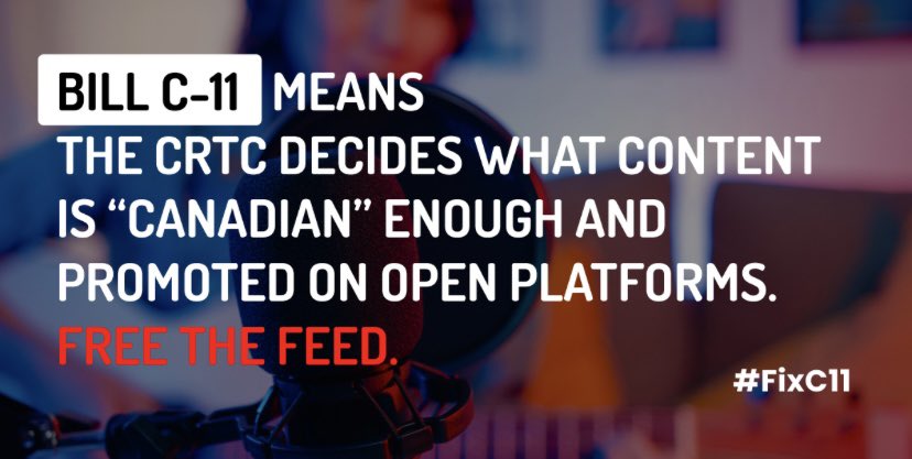 Fellow Canadians, please read up on this and help us keep control of our own media content online. If you’d like to help support, you can send a pre-written letter to a government representative at this link: digitalfirstcanada.ca/bills/fix-c11/…