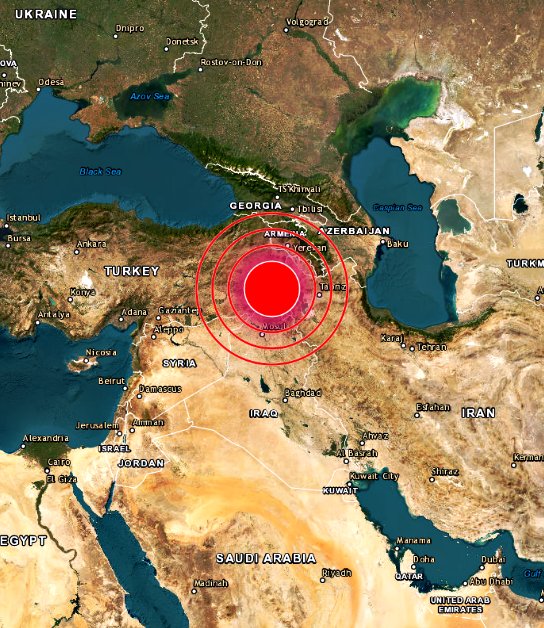 JesusAmirAmsal1's tweet photo. #AHORA: 🔴 SISMO MAGNITUD 5.6 #IRAN 🇮🇷 HORA UTC 9:54 el epicentro se localizo al Sur de Khowy Frontera entre irán 🇮🇷-Turquia 🇹🇷

⚫ Posibles daños moderados https://t.co/heMUvZshF1