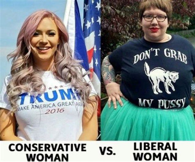 Why are conservative women so much hotter than liberal women? 😍