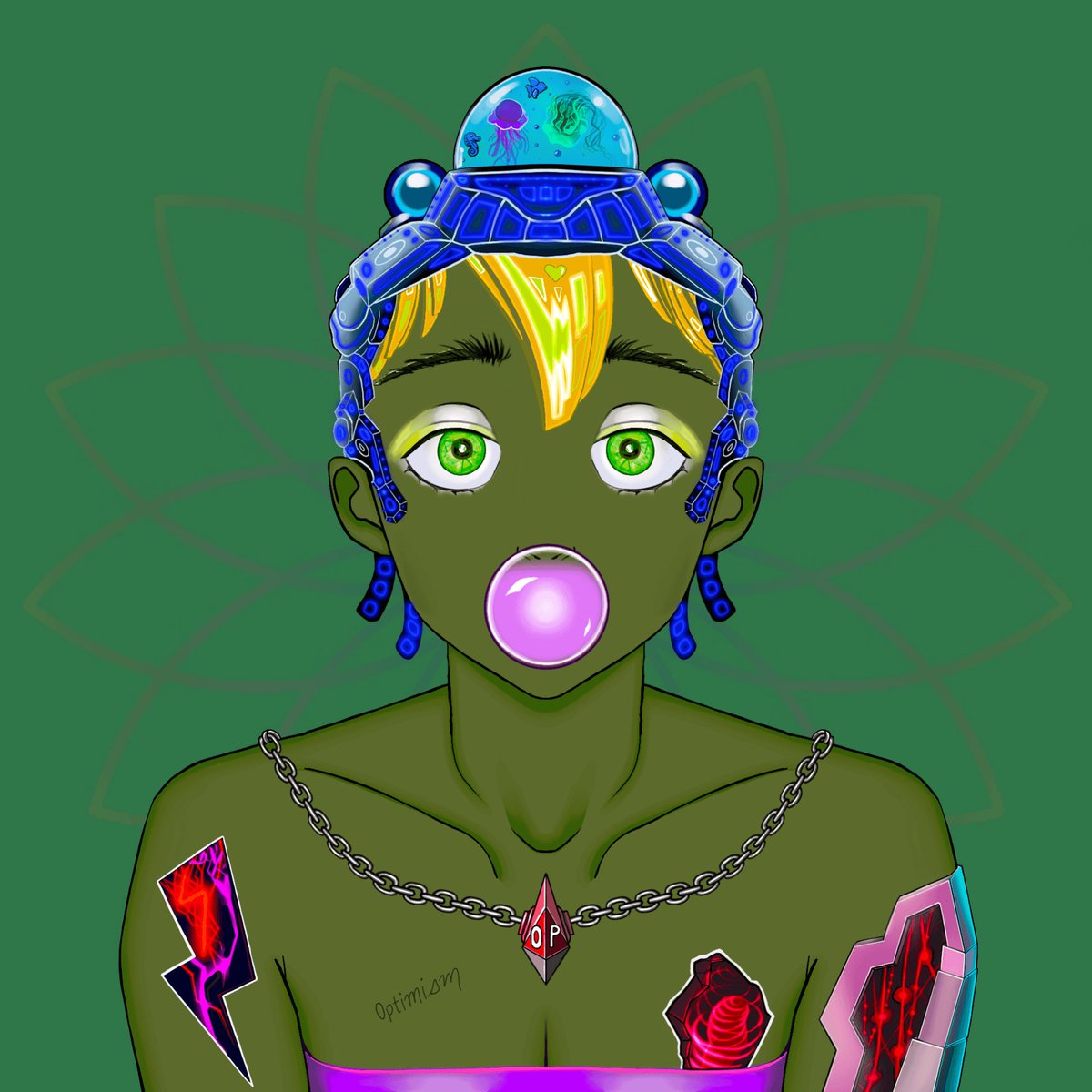 To the moon, Cyberpunks!
🧑🏿‍🎤🦕👩‍🎤🦖👨🏽‍🎤
Minting is live,
Price is .0015 OP ETH
💙💚💙💚
@optimismFND layer 2 blockchain!!
OFFICIAL Mint site:
fractalvisions.art/pages/cyberpun…