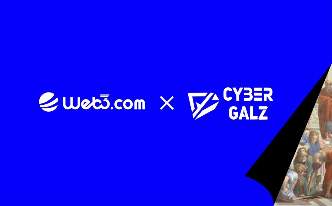 🎉 We are thrilled that @CybergalzNFT, a gynoid NFT content and P2E game platform for cyberpunk and sci-fi enthusiasts, has joined Web3.com! 

We have a special #airdrop offer for our valued users to commemorate this exciting partnership👉app.questn.com/quest/75342634…