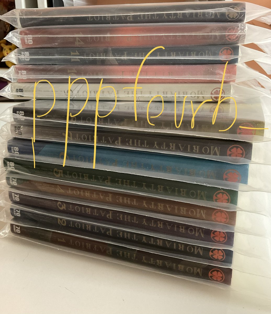 pppfourb_'s tweet photo. 💖 พร้อมส่ง 💖 

มังงะมอริอาร์ตี้ เล่ม 1-11 เล่ม 14 เล่ม 14 ปกพิเศษ ปกอนิเมท

 เล่ม 1-8 นอกซีลสภาพดีมากๆเปิดอ่านครั้งเดียว ใส่ถุงซิปไว้ตลอดคับ เล่ม 9 10 11 14 14ปกพิเศษ ยังไม่เคยแกะค้าบ สภาพดีมากๆ
💖 1250 รวมส่ง
#ตลาดนัดมังงะ #ตลาดนัดมอริอาร์ตี้ #ตลาดนัดมอริอาตี้ #ตลาดนัดmoriarty https://t.co/tORxVQi1xY