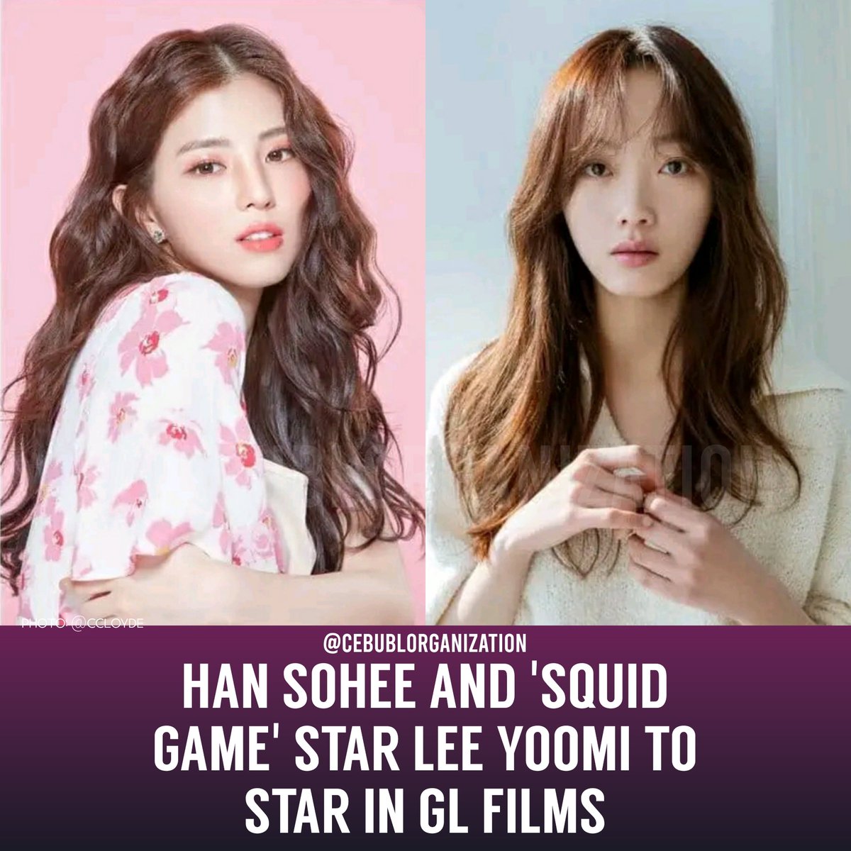 cebuBLorg's tweet photo. 📌HAN SOHEE AND 'SQUID GAME' STAR LEE YOOMI TO STAR IN GL FILMS

'Nevertheless' star Han So Hee and 'Squid Game'  star Lee Yoo Mi's are both reportedly to star in Korean GL (Girl Love) and LGBTQ+ films,   #HeavySnow and #NoHeavenButLove, which are set to screen at the Jeonju + https://t.co/IgHtLL4gOT