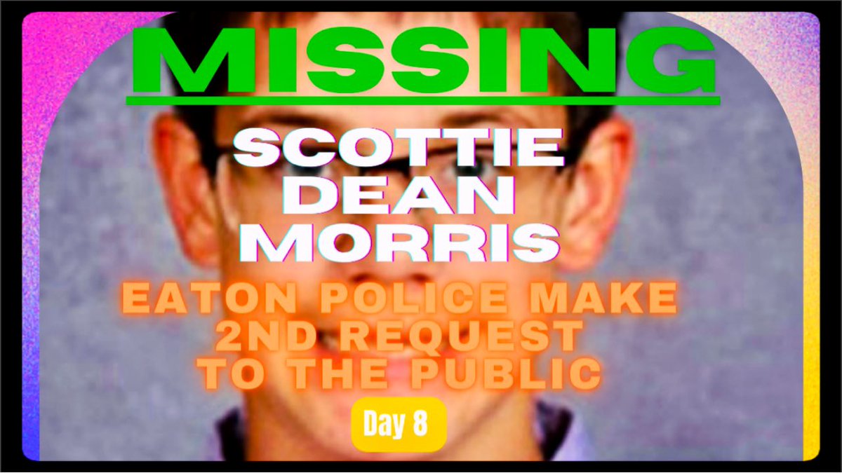 youtu.be/XY8dM76OSjE #ScottieDeanMorris #ScottieMorris #MissingChild #missing #silveralert #indiana #truecrime #missingteen #aspenconner