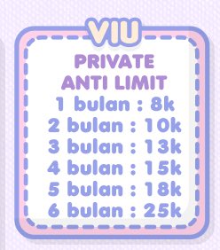 berryvies's tweet photo. @enjeanzz hallo! aku ada jual viu anti private anti limit nih + lagi ada promo viu 1 tahun cuma 15k💅🏻 boleee dm/wa aku yaa https://t.co/FJx0CN54iX