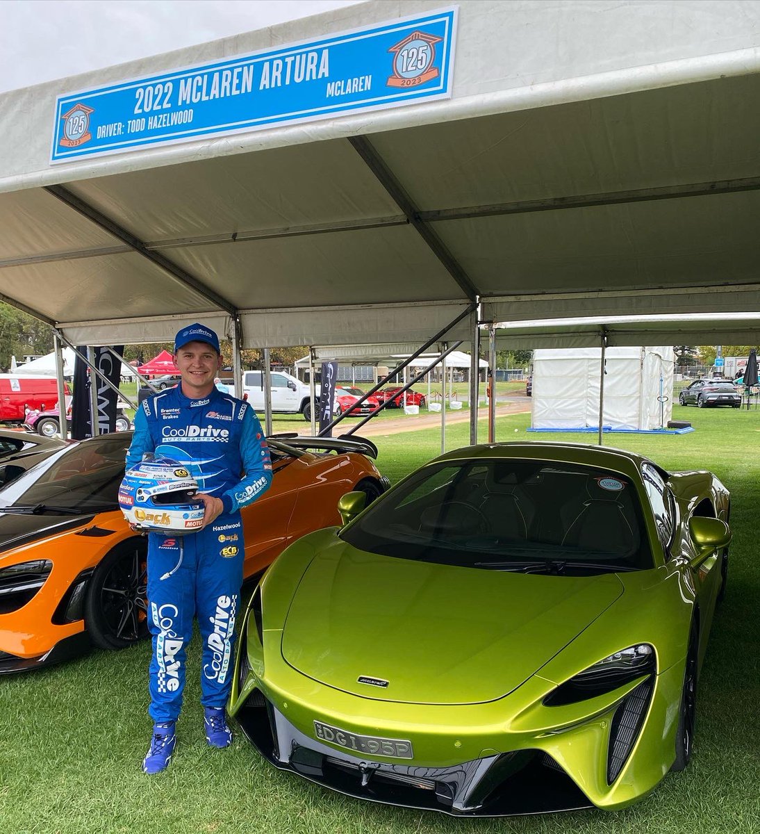 Todd_Hazelwood's tweet photo. My wheels for the weekend! 🤩 McLaren Artura, twin-turbo V6 hybrid that goes like the clappers!
Adelaide Motorsport Festival is back, going to be an awesome weekend! 🏁
#THR x #AMF #McLaren #Zagame https://t.co/x4TZsAx2fL