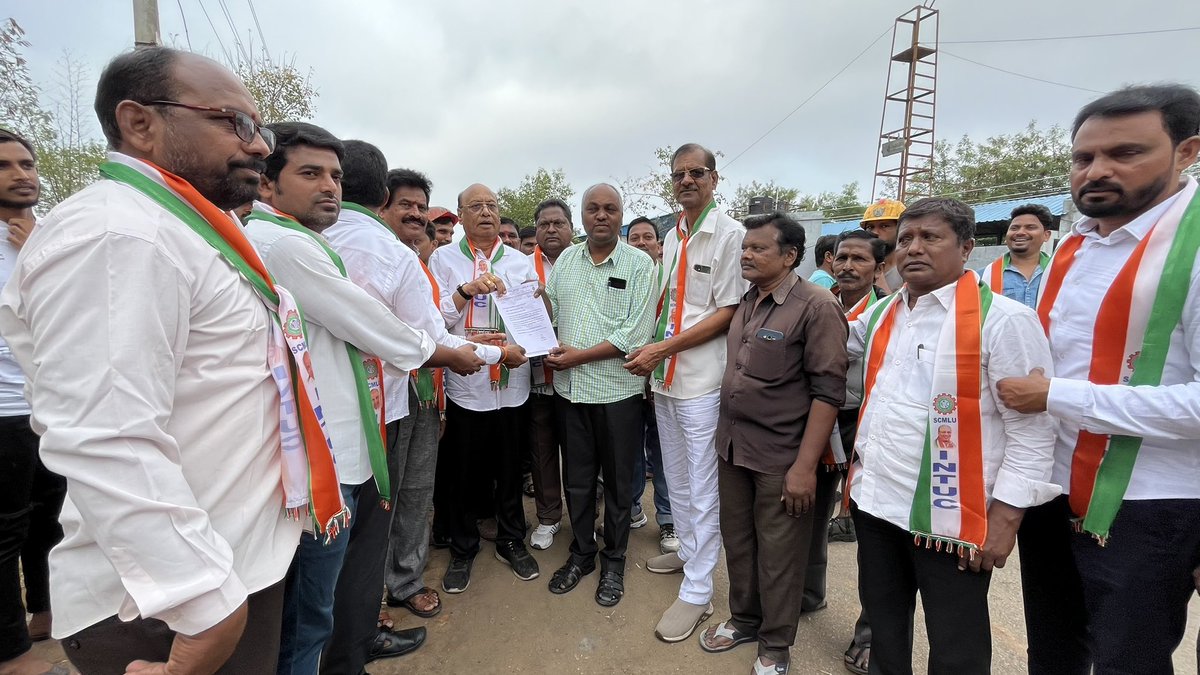 INTUCSCMLU's tweet photo. "Our primary mission is to protect Singareni from the private sector and fulfill the aspirations of workers, including their dream of owning their own homes. we remain fully committed to securing the rights of Singareni workers. - Janak Prasad, Secretary General, INTUC https://t.co/pmQz21Ajq4