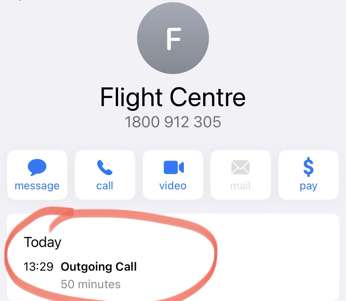 fullplates's tweet image. I can’t believe that in 2023, you’ll talk to 5 different people with long wait periods in between and a 50 minute call and yet not get your flight credit back. What an appalling service. @flightcentreAU