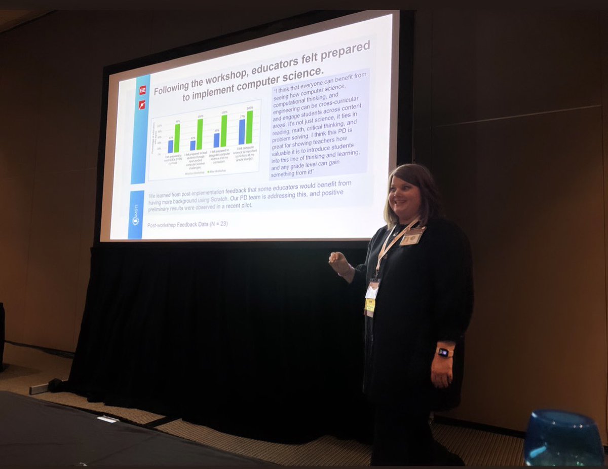 TeamCramer1's tweet photo. It was an honor to present at @NSTA with @Ms_STEM08 and share about the work @AMSTI4all is doing to integrate CS in Alabama. @EiE_org  #NSTA2023 @AlabamaAchieves https://t.co/jMyXoWfmgI