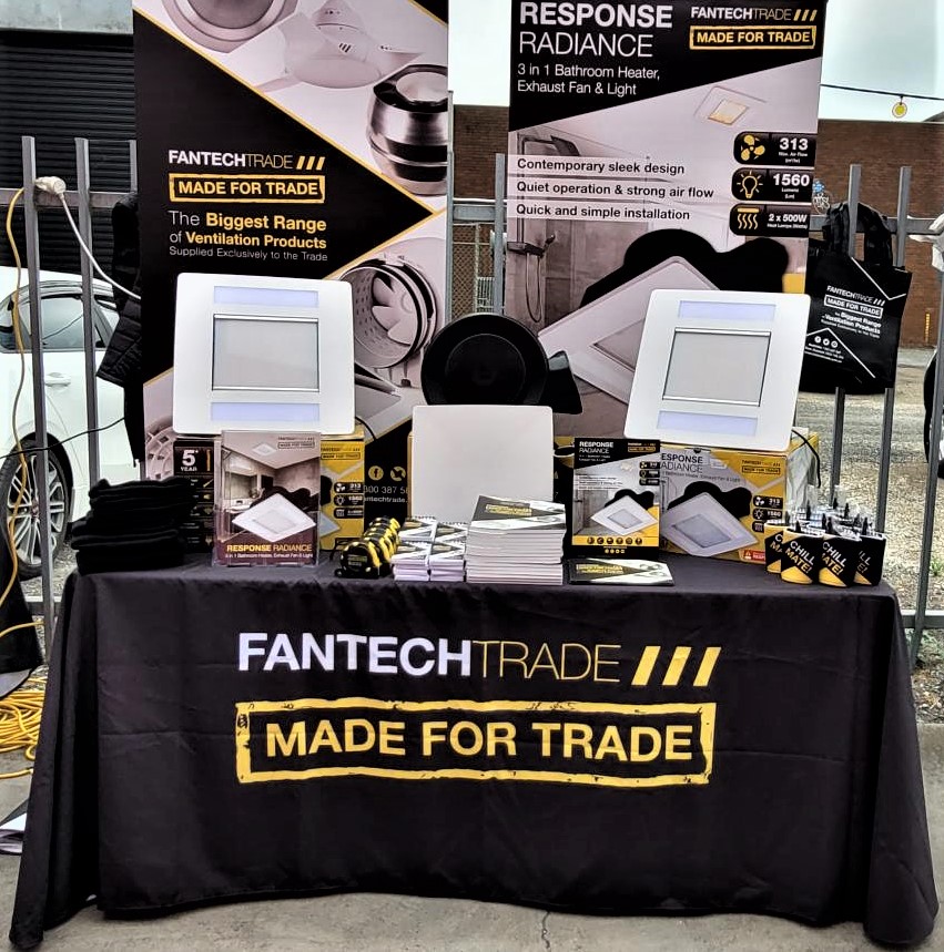 fantechtrade's tweet photo. Trade Day Fridays! 🤙
Our Response Radiance 3 in 1 bathroom fans owning the stage at Middy’s Moorabbin Trade Day 🔥

#sparky #sparkylife #electricallife #electrial #electrician #sparkies #tradie #tradielife #aussietradies #electricianslife #bathroomreno #diyreno #diybathroomreno https://t.co/XRTfvzT5Hf