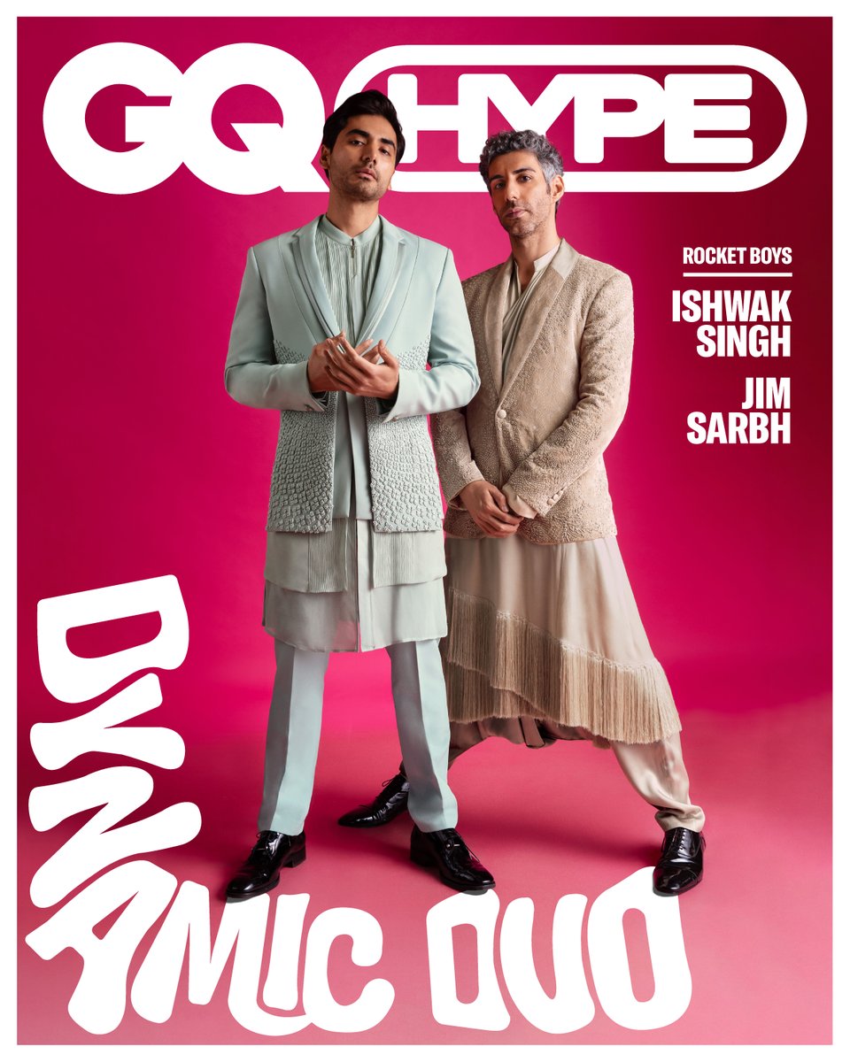gqindia's tweet photo. In the new season of #RocketBoys on SonyLiv, #JimSarbh and #IshwakSingh return as Dr. Homi Bhabha and Dr. Vikram Sarabhai with a new mission: to make India a formidable nuclear power. Read the full story here: https://t.co/WZOHHgY6Ia 

#CoverAlert #GQHype #GQIndia https://t.co/vID9VMTPWn