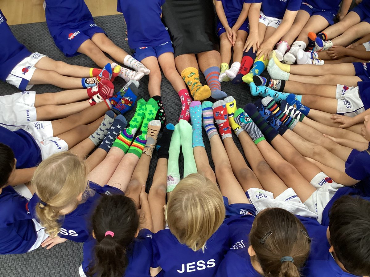 Rocking our socks  for #WorldDownDyndromeDay We talked about our similarities and differences and how it is #oktobeme! #eytalking #understandingtheworld #EYFS