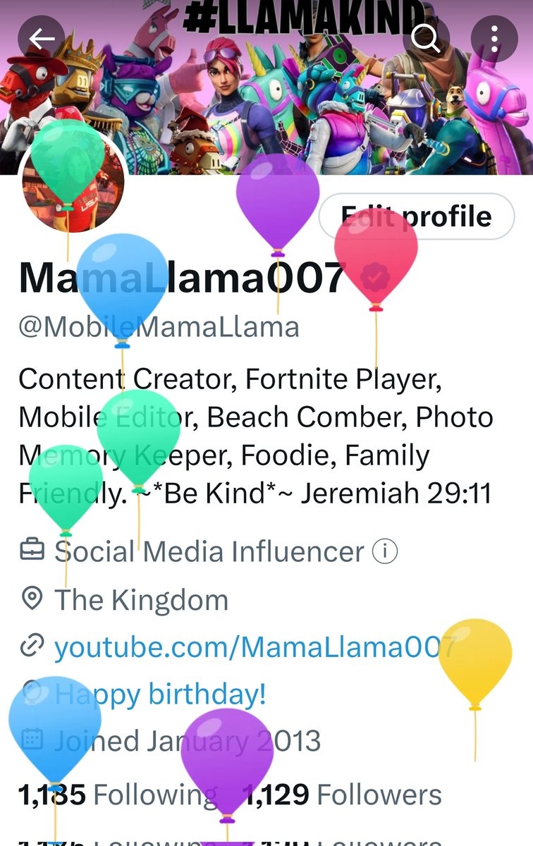 There's Balloons on my profile!🎈🎉🎁🌸🍰🛍🪻