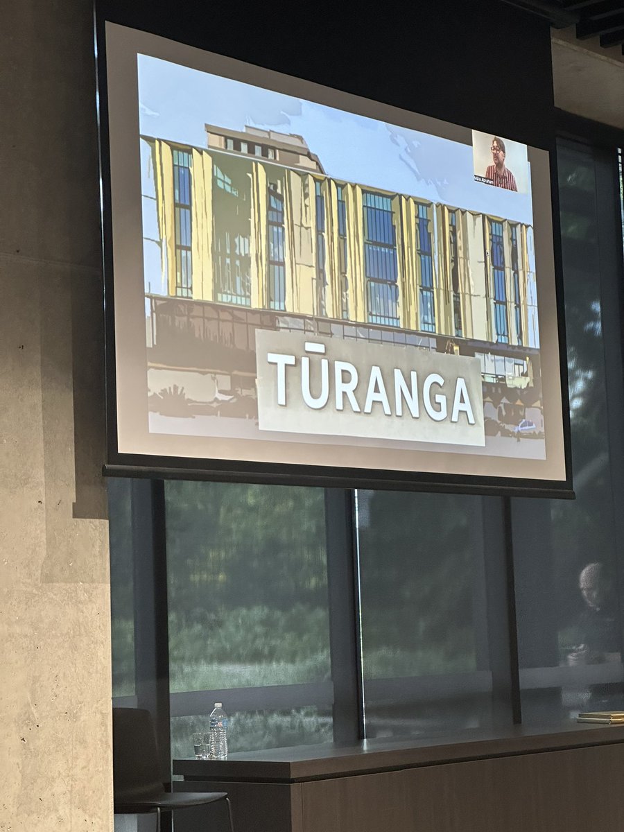 LIANZAPresident's tweet image. #IFLAbuild2023 Listening to Maia Abraham speaking about Tūranga, lovely address from Maia back in Ōtautahi