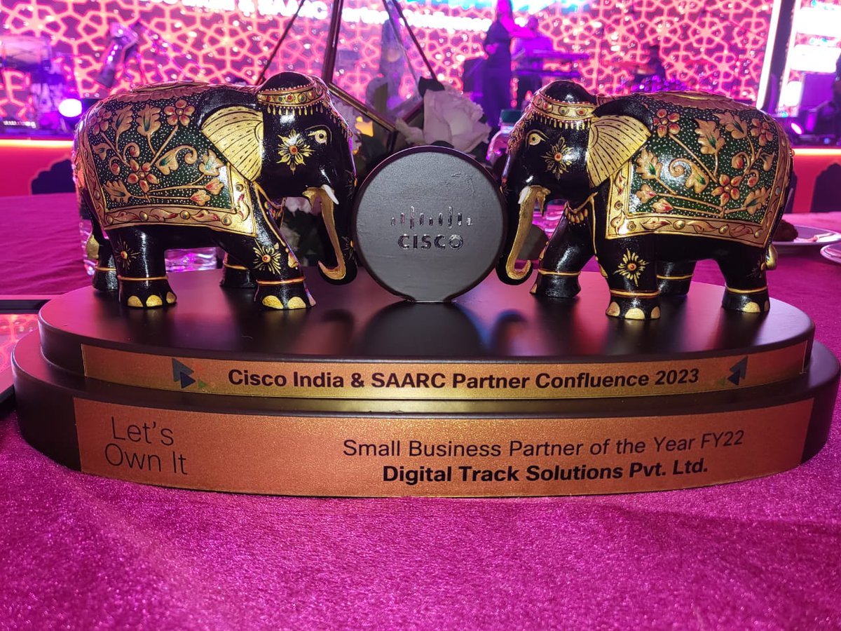 digital_track's tweet photo. We are proud to announce that @Cisco has recognized us as a Tier 2 Partner of the year and also Small Business Partner of the Year 2022. We thank all our customers, distributors, and DT Team for achieving this awards @ahameddt
#cisco #ciscopartners #partneroftheyear #digitaltrack https://t.co/i5mpBI2oWw