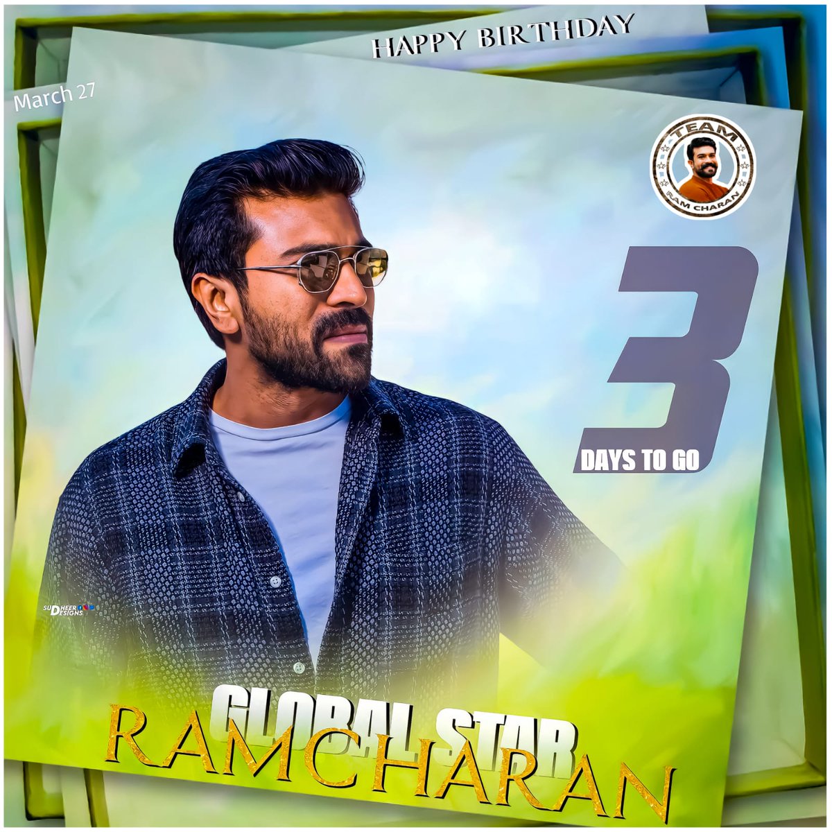 TeamRCGajwel's tweet photo. 3 Days To Go - For Our Global star RamCharan 🔥🔥 Birthday 

#RamCharan #GlobalStarRamCharan 
#TeamRamCharan https://t.co/ptKdXzD6pZ
