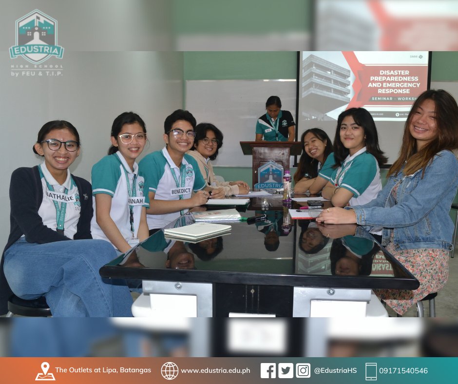 EdustriaHS's tweet photo. Edustrians are taking the lead to be #LifeReady through attending the Disaster Preparedness and Emergency Response Seminar-Workshop. Many thanks to Engr. Richard F. de Borja, for sharing his expertise and knowledge! https://t.co/uCtaEqrI81