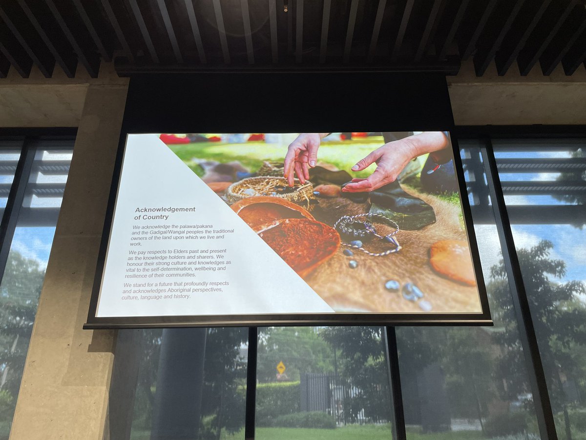 ifla_lbes's tweet image. Welcoming space with looped video featuring 8 aboriginal voices #iflabuild2023