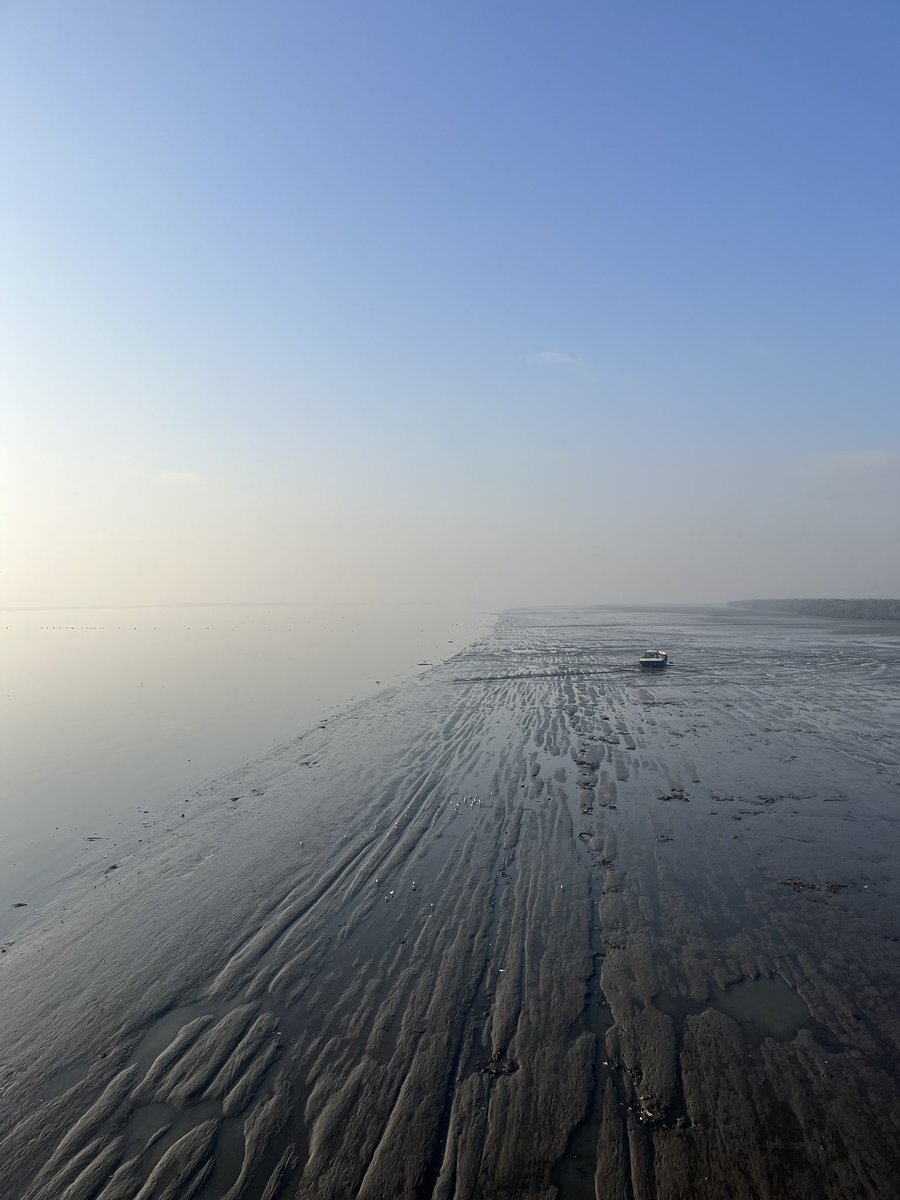 SloganMurugan's tweet photo. Thane Creek from Vashi Bridge. https://t.co/2BwHUZdM5q