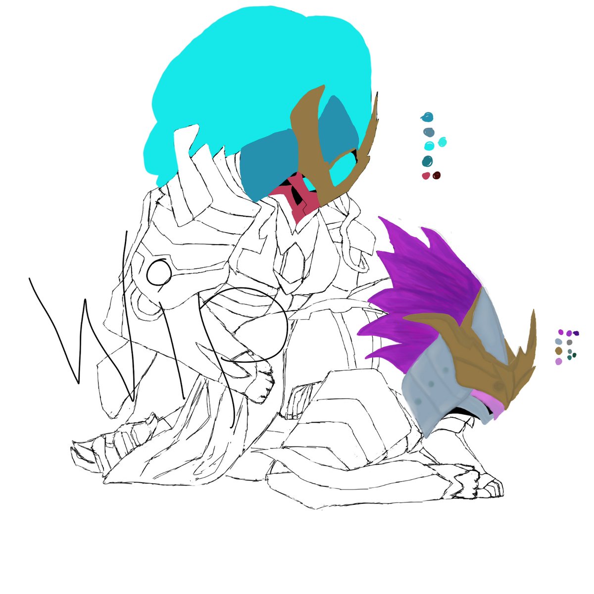 MachineLy_'s tweet photo. Estaba un poco aburridin así que pronto acabo estos nenes.
Wip Alpha-Onimusha x Saber-Onimaru Skins.

#MobileGame #MobileLegends #mobilelegendsbangbang #mlbbfanart #mlbbnfsw #mlbb #SaberxAlpha #SaberMobileLegends #AlphaMobileLegends https://t.co/ALLsciE9Jo