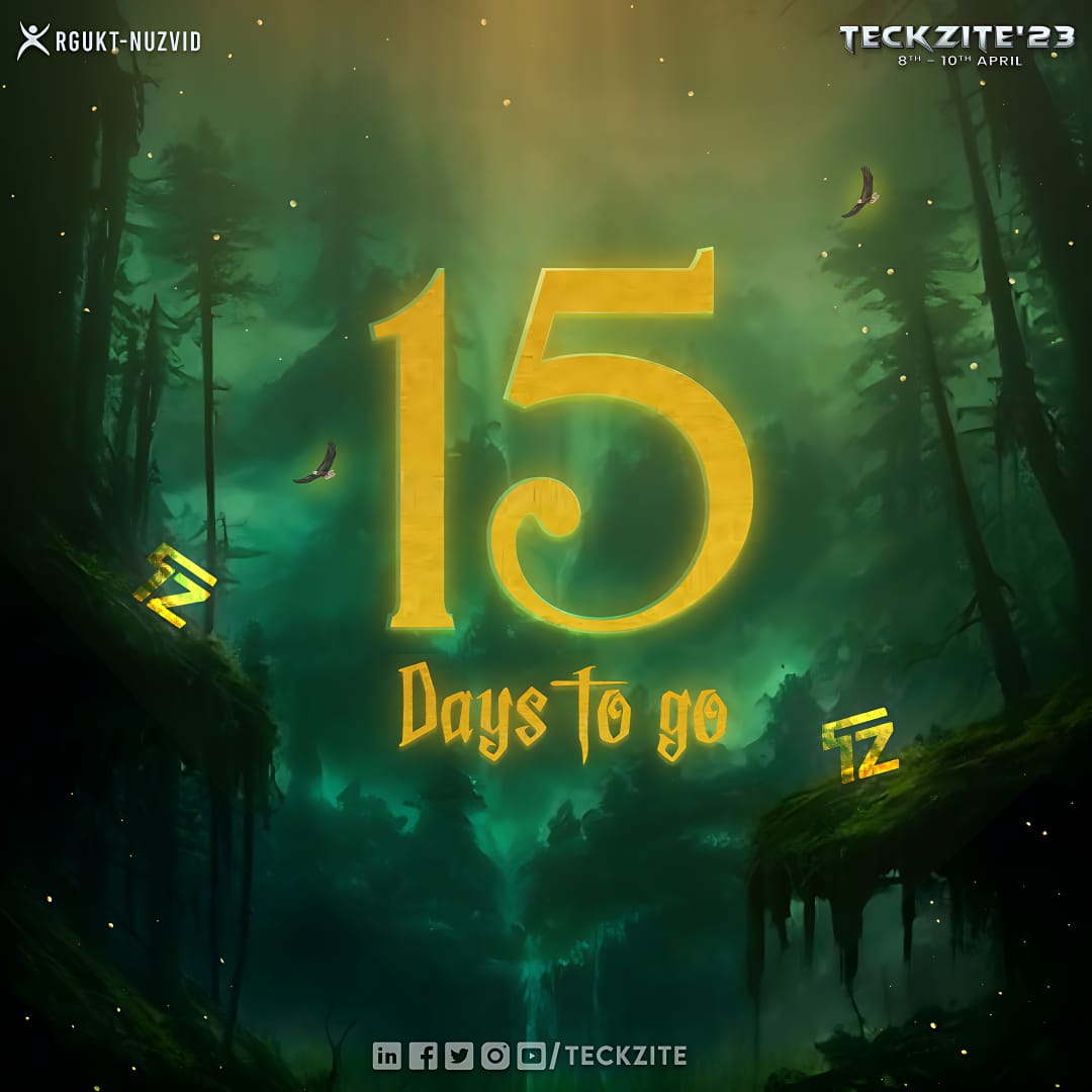 SDCAC_RGUKTN's tweet photo. Get your engines revving 🔥
Make yourself set for an epic ride🤩
*Get ready to take a leap into the world of technology🪩*
15 days to go💥🔥

#Teckzite_rguktn
#Team_teckzite https://t.co/1YFB9JGYww