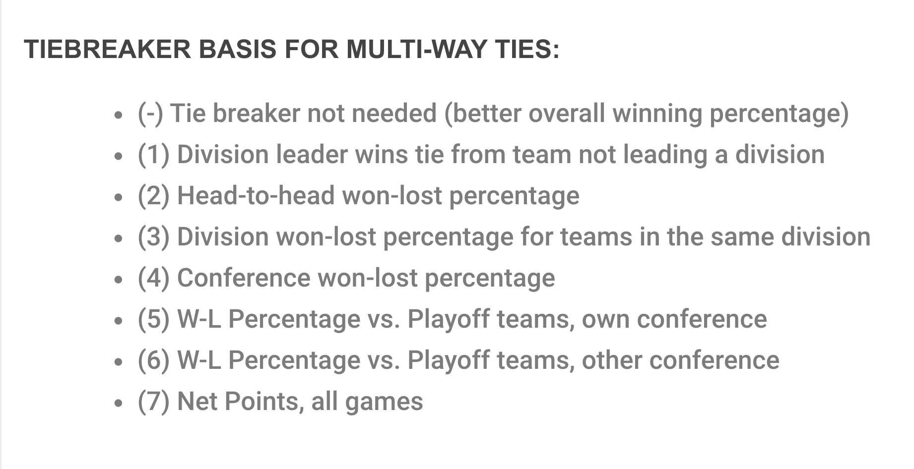 Mavs(New)CBA on X: 4-way tie between the Mavericks, Thunder, Lakers, and  Pelicans. Here are the Playoff tiebreaker procedures   / X