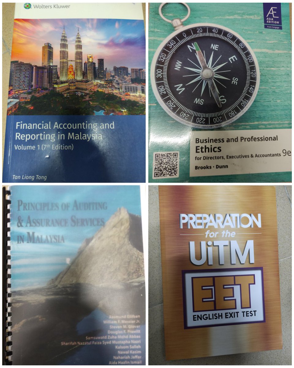 ntyrah00's tweet photo. Books to let go!

Far - RM70
Crg650 - RM80
Aud679 (photocopy) - RM50
EET - RM15

Semua condition tiptop
Pickup / COD Uitm Puncak Alam only

@bukusenior @abaccsuitm
@SMFPerakaunan @MPPUiTMSA @MPPUiTMKAG

https://t.co/1J1r7jtYB6 https://t.co/SrFt3FALqY
